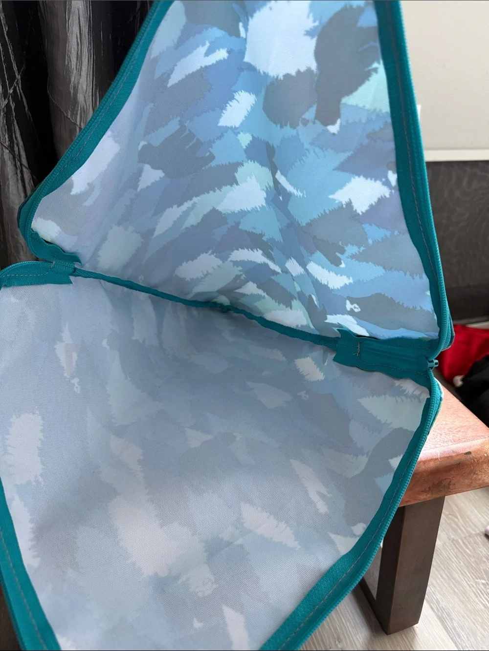 L.L.Bean Adventure Duffle - Teal & Aqua Forest Print